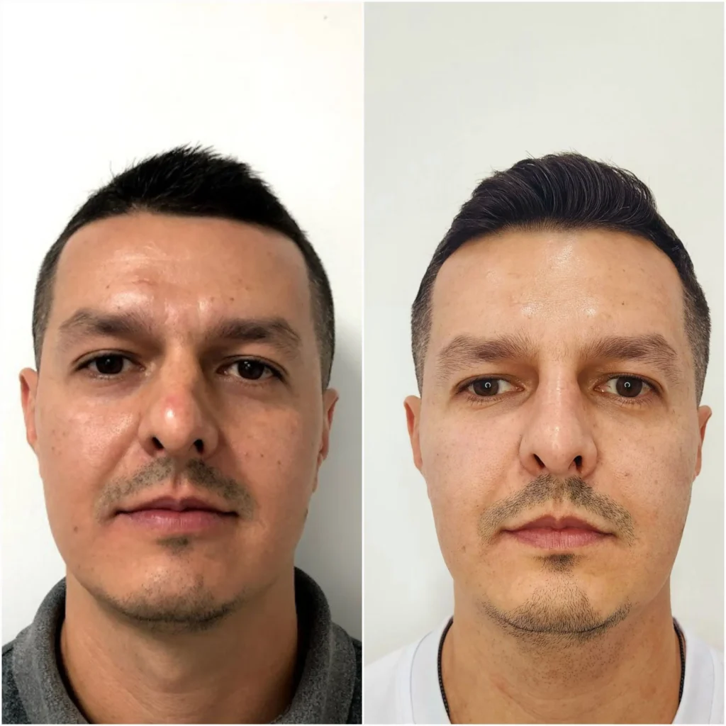antes y despues full face